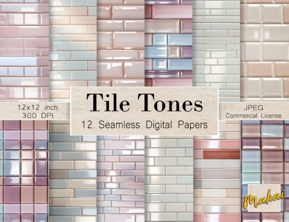12 Pastel Tile Wall Seamless Patterns: A Practical Review of the Tile Tones Collection