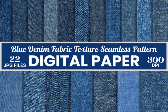 Blue Jean Denim Fabric Texture Patterns