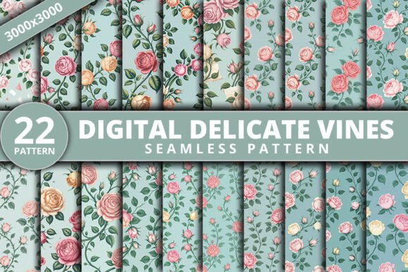 Delicate Vines Floral Patterns