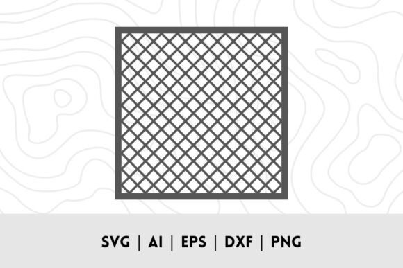 Diamond Pattern Trellis Stencil SVG