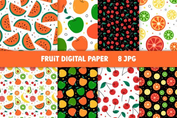 Fruit Digital Paper Food Patterns JPG: A Comprehensive Evaluation for Crafters and Designers