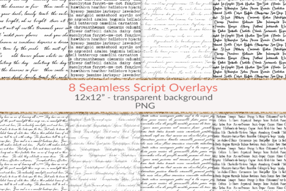 Handwritten Script Seamless Patterns: Elevating Your Digital Craft Projects
