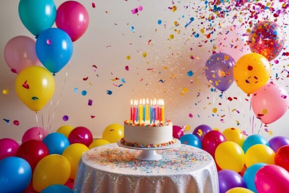 Happy Birthday Party Background for Creative Projects
