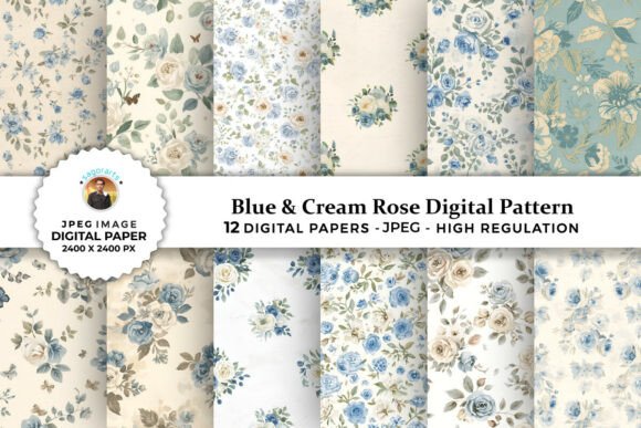 The Evolution of Digital Aesthetics: Leveraging Blue Cream Rose Digital Patterns for Modern Creative Projects
