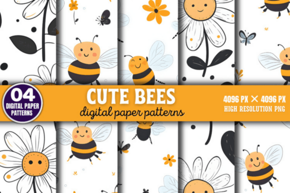 Transform Your Creative Projects With Adorable Bee-Themed Digital Papers